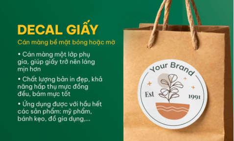 In decal và cách chọn chất liệu