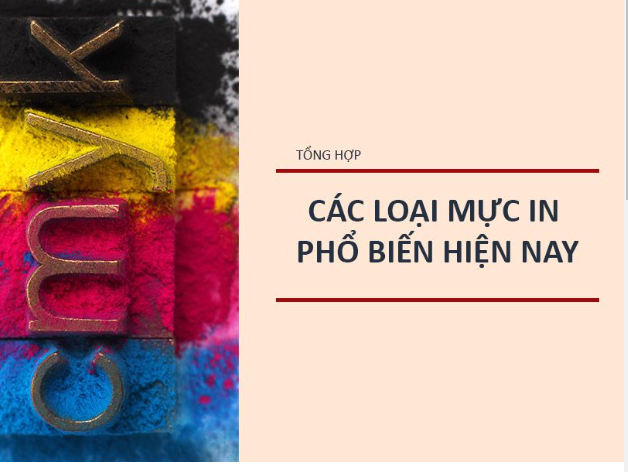 Những Yếu Tố Cần Xem Xét Khi Chọn Mực In